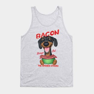 Dachshund Bacon Brings out the Wiener Charm Tank Top